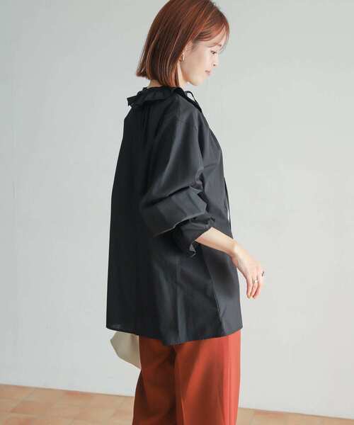 「URBAN RESEARCH DOORS」 長袖チュニック MEDIUM ブルー レディース_画像6