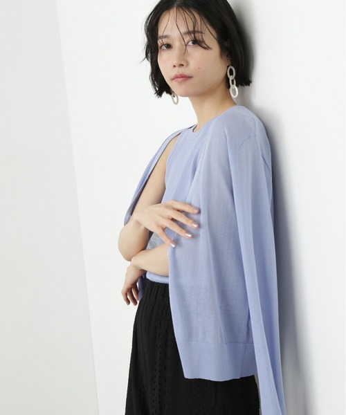 「N.(N. Natural Beauty Basic)」 ニットアンサンブル MEDIUM ブルー レディース_画像9