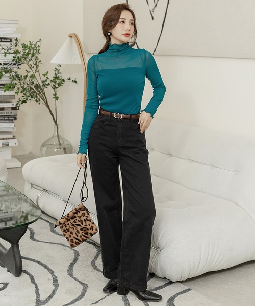 DAY CLOSET ブラウス シャツ レディース シアータートルネック