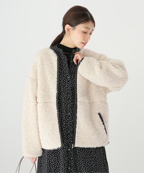 Simplicite（サンプリシテ） ジャケット ブルゾン ボアパイピング