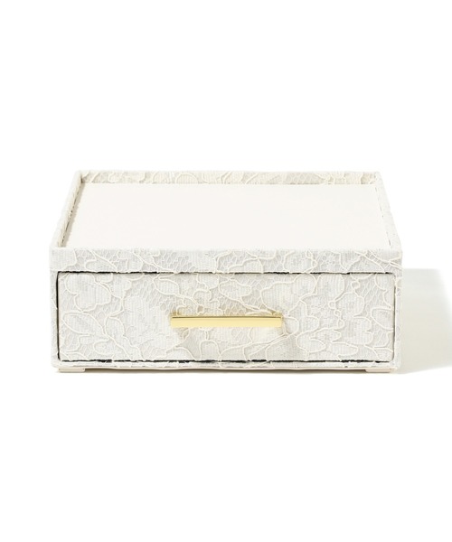 Francfranc（フランフラン） 文房具 レース ステーショナリーボックス