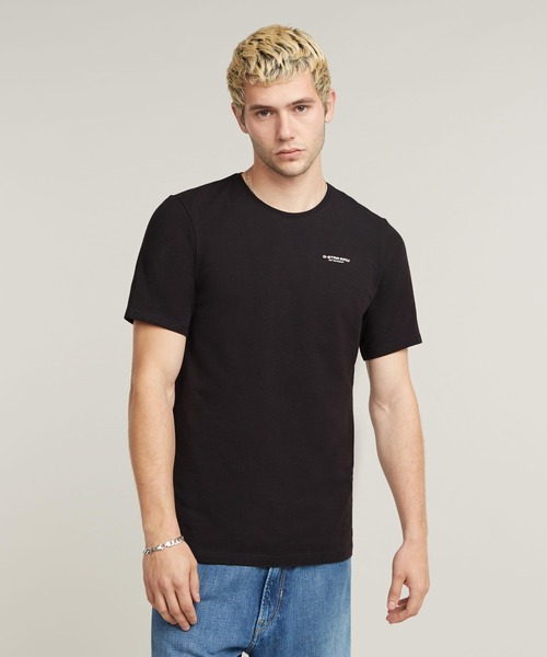 送料込★G-Star★半袖Tシャツ Slim Base Tシャツ G-STAR RAW tシャツ SLIM BASE T-SHIRT/ベーシックワンポイント