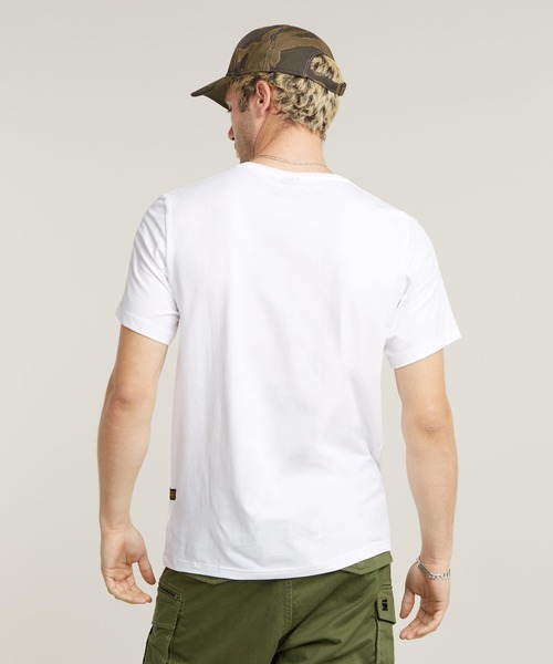 送料込★G-Star★半袖Tシャツ Slim Base Tシャツ G-STAR RAW tシャツ SLIM BASE T-SHIRT/ベーシックワンポイント