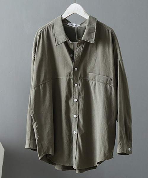 DAY CLOSET ブラウス シャツ レディース ヨーク切り替えオーバーサイズ 