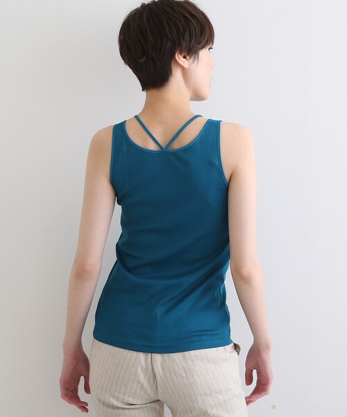 新品未使用⭐︎ AlignTストラップタンクトップ INDIVI タンクトップ ノースリーブ 「洗える/日本製」ストラップ