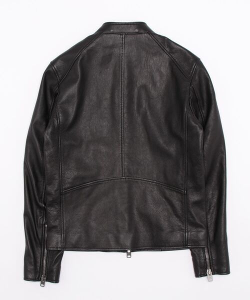 COACH レザージャケット S~0 COACH コーチ レザー シングル ライダース ジャケット ブラック