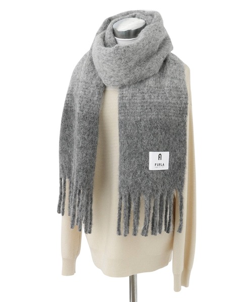 FURLA（フルラ） マフラー ストール ボリュームマフラー ”Black