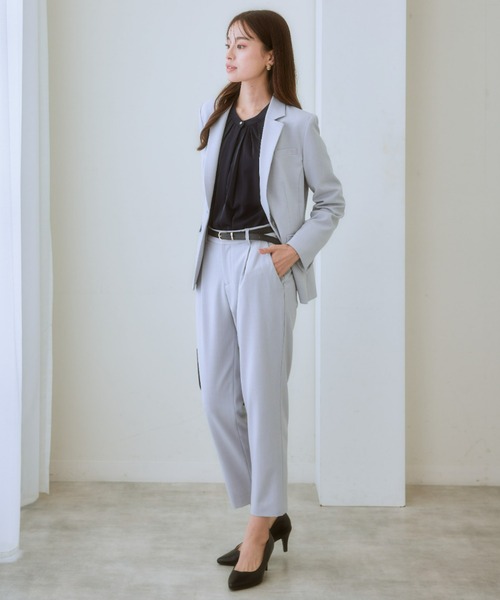 BEDFORD グレー セットアップ 7days Life Styling セットアップ 「洗える」タテヨコストレッチ