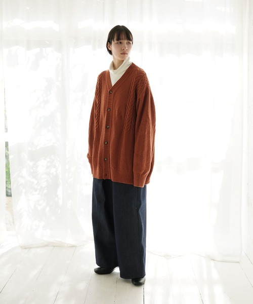 SeeSew オーバーサイズケーブルニットカーディガン SeeSew オーバーサイズケーブルニットカーディガン - メルカリ