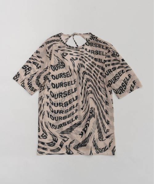 MAISON SPECIAL（メゾンスペシャル） tシャツ Distortion Print Top