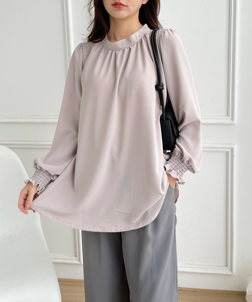 BEIGE, ベイジ 40号 OLGA シャーリングブラウス 48,400円 COO+i ブラウス シャツ 袖シャーリングブラウス レディース
