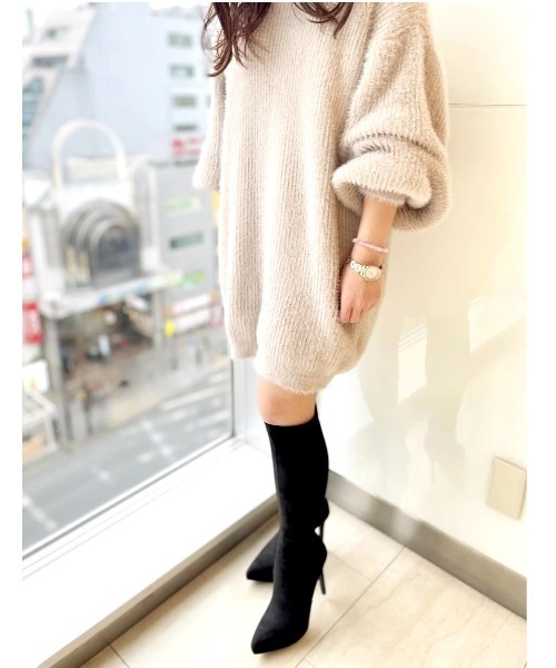 R＆E（アールアンドイー） ブーツ 「R＆E」ポインテッドトゥハイヒール