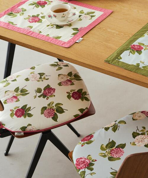 ローラアシュレイ シートクッション 座布団 2個 紐付き 【公式通販】