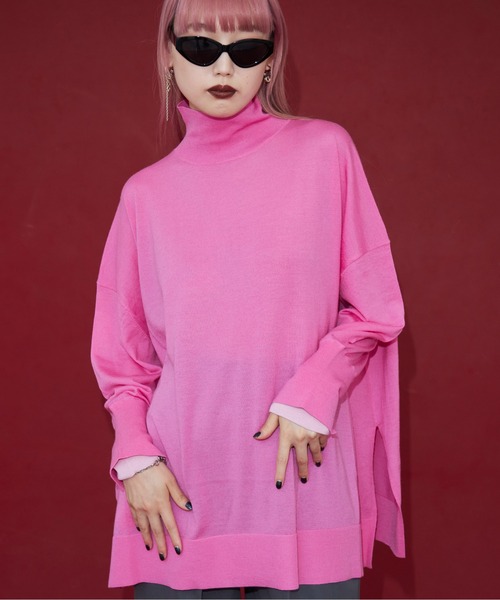 JOSE MOON ニット セーター WOOL BASIC OVER KNIT TOPS/ウール