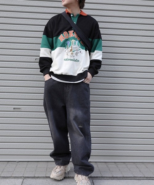 トレーナー スウェット HOOK -original- アメカジカートゥーン