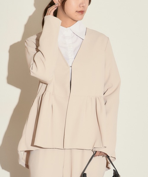 H.TOKYO セットアップ 「セットアップ」ノーカラージャケット