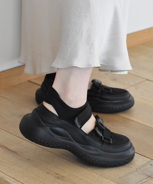 LAROUTE サンダル 「LAROUTE/軽量」厚底 スポーツサンダル