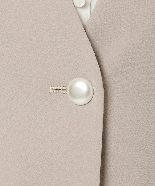【Audie a Muses】スリットスリーブノーカラージャケット 黒 42 Audie a Muses ジャケット テーラードジャケット スリット