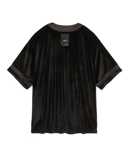 ベロア　オーバーサイズ　シャツ　2XL ブラック　MLR まとめ PRY SERACE（セラス）の「【SERACE】Oversize side cord sheer shirt