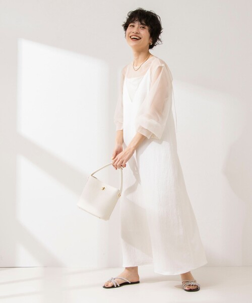 NOLLEY'S（ノーリーズ） ワンピース ウォッシャブルサテンキャミ