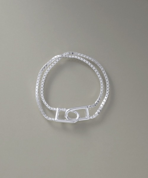 【美品】YArKA ヤーカ　ブレスレット　バングル　Mサイズ YArKA ブレスレット 「YArKA/ヤーカ」flat marina(anchor) chain