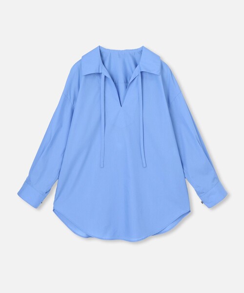 allureville ブラウス シャツ スーピマコットンスキッパーシャツ