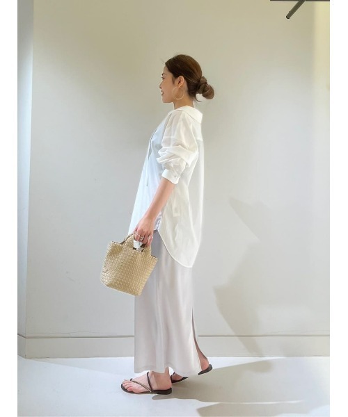 allureville ブラウス シャツ スーピマコットンスキッパーシャツ