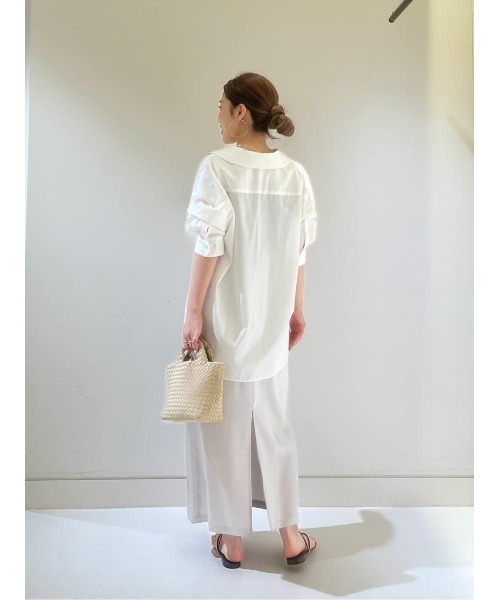 【美品】アルアバイル ブルー スキッパー シャツブラウス 春夏　2024 1716173312_320.jpg