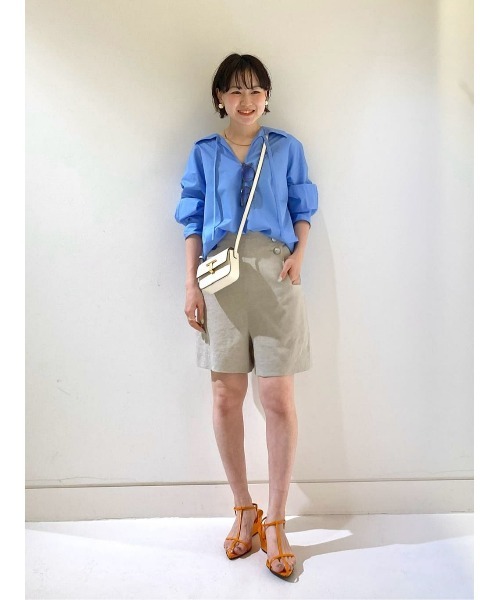 allureville ブラウス シャツ スーピマコットンスキッパーシャツ