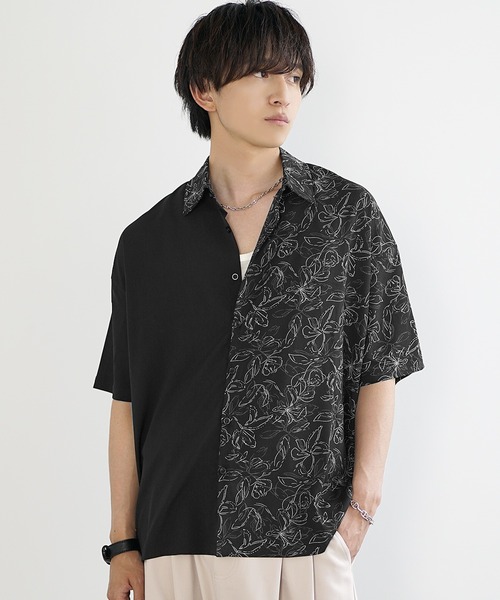 OAMC 花柄 半袖シャツ Sサイズ OAMC オーエーエムシー Tシャツ 半袖 白 バックプリント 花