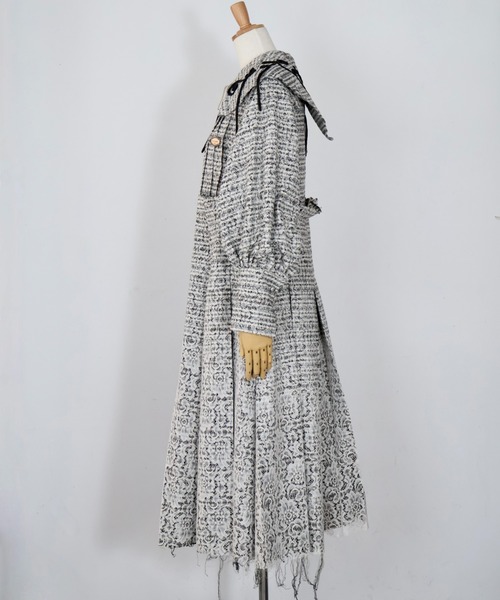 rurumu: ワンピース rurumu:/ルルムウ/big collar checkered lace