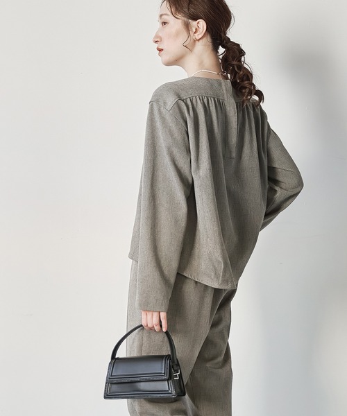 WHYTO（ホワイト） ブラウス シャツ 「WHYTO./ホワイト」裾タック