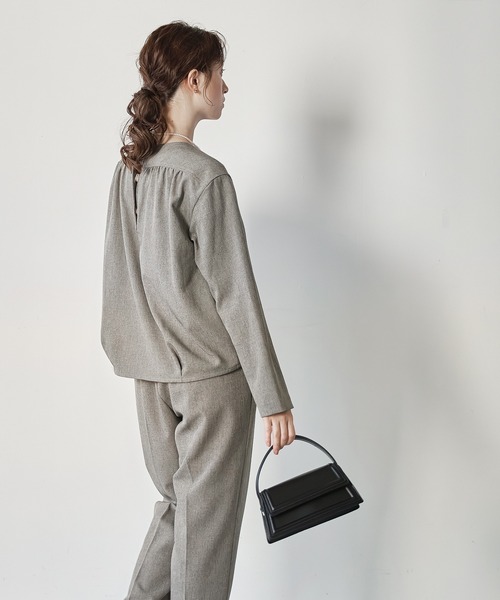 WHYTO（ホワイト） ブラウス シャツ 「WHYTO./ホワイト」裾タック