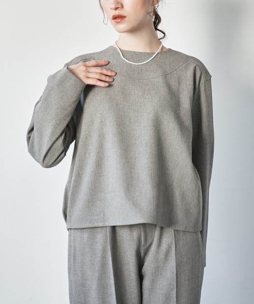 WHYTO（ホワイト） ブラウス シャツ 「WHYTO./ホワイト」裾タック