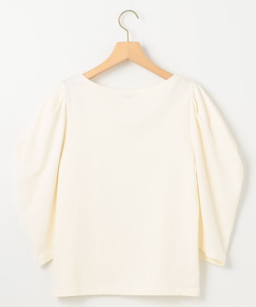 ミニ裏毛ボリュームタックスリーブ カットソー 組曲 tシャツ ミニ裏毛ボリュームタックスリーブ カットソー