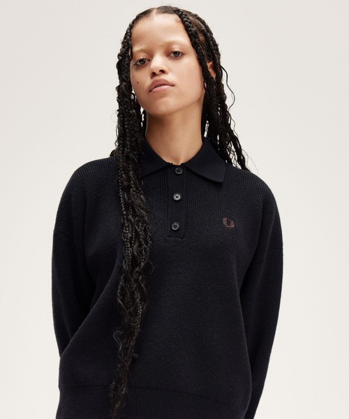 FRED PERRYフレッドペリー ニット Knitted Shirt セーター FRED PERRY ニット セーター Knitted Shirt レディース