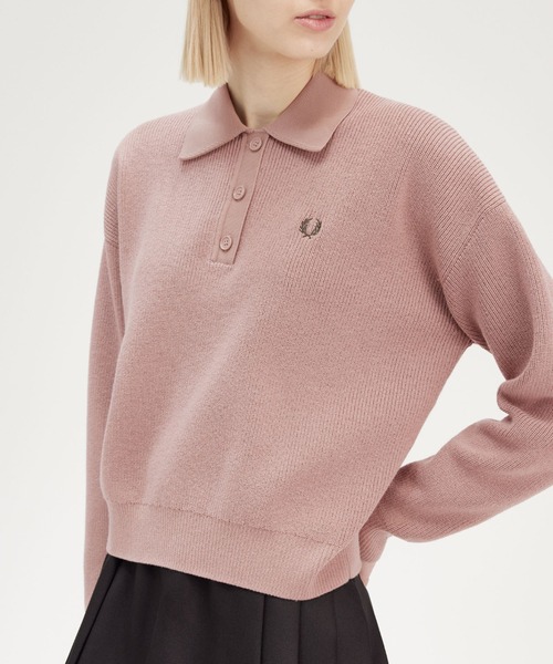 オシャレ上級者用　FRED PERRY ジップアップ セーター オシャレ上級者用FRED PERRY ジップアップ セーター