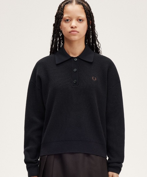 フレッドペリー　Rib Stitch Knitted Shirt - F7240 Rib Stitch Knitted Shirt - F7240｜フレッドペリーの通販