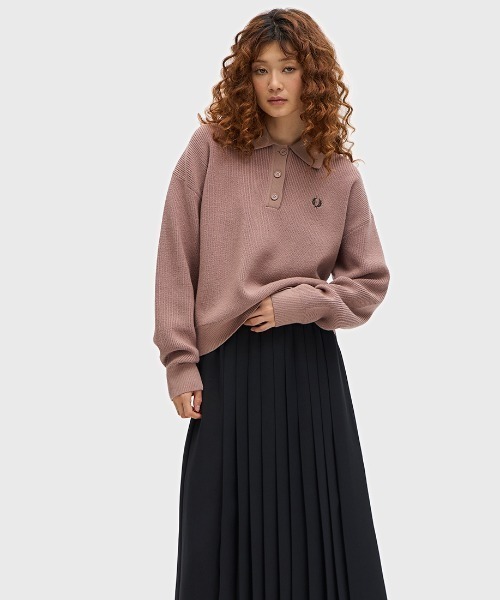 FRED PERRY ニット セーター Knitted Shirt レディース