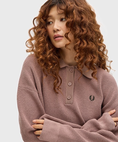 FRED PERRY ニット セーター Knitted Shirt レディース