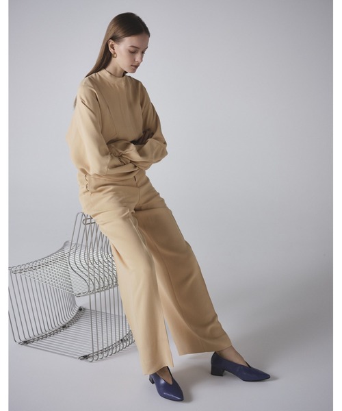 HIMIKO パンプス 「Made in Japan」Vカットブロックヒールパンプス
