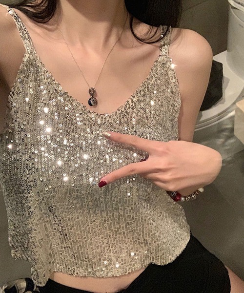 meJane（ミージェーン） キャミソール シアースパンコール