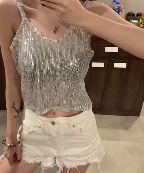 meJane（ミージェーン） キャミソール シアースパンコール