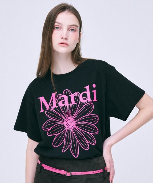 大人気 Mardi フラワープリント Tシャツ ショートパンツ セット Mardi Mercredi tシャツ TSHIRT FLOWERMARDI レディース