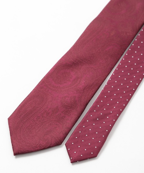 MEN'S BIGI（メンズビギ） ネクタイ シャドーペイズリー柄シルク