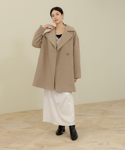 Elura（エルーラ） コート アウター ウールライクミドルコート/133689