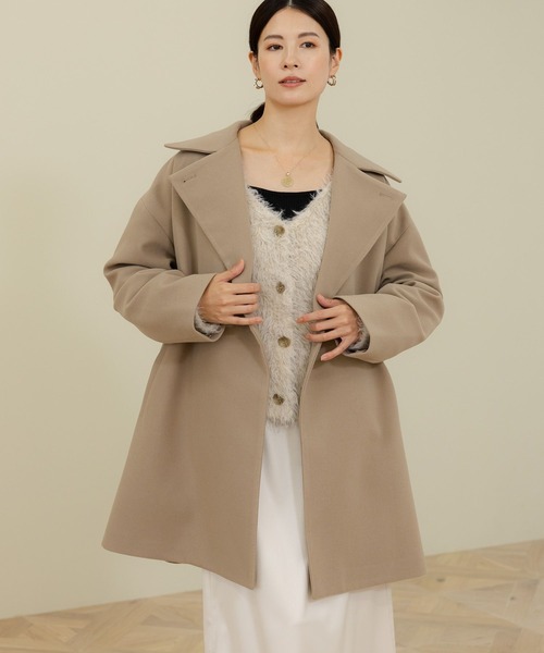 Elura（エルーラ） コート アウター ウールライクミドルコート/133689