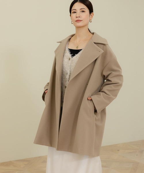 Elura（エルーラ） コート アウター ウールライクミドルコート/133689