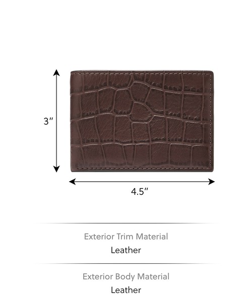 FOSSIL（フォッシル） 二つ折り 二つ折り財布 財布 前ポケット財布