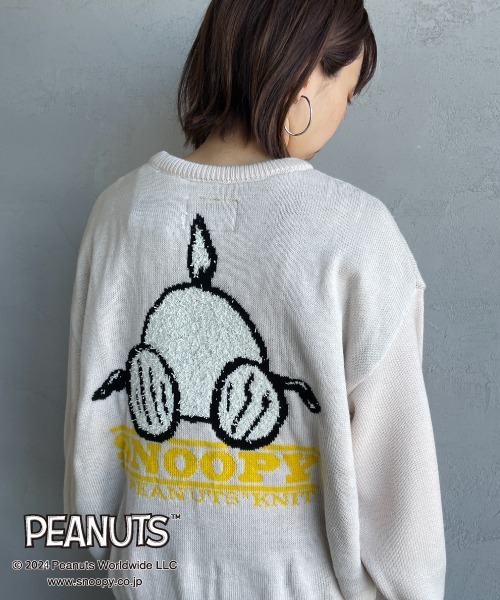 ニット セーター 「SEQUENZ/シークエンズ」 SNOOPY ビッグシルエット ジャガードニット レディース メンズ セール】[SEQUENZ/シークエンズ] SNOOPY ビッグシルエット